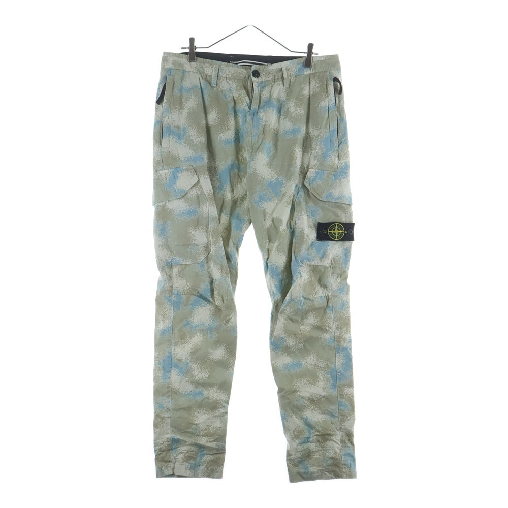 STONE ISLAND(ストーンアイランド) CAMO DEVORE CARGO PANT 7213323EE ストレートパンツ グリーン
