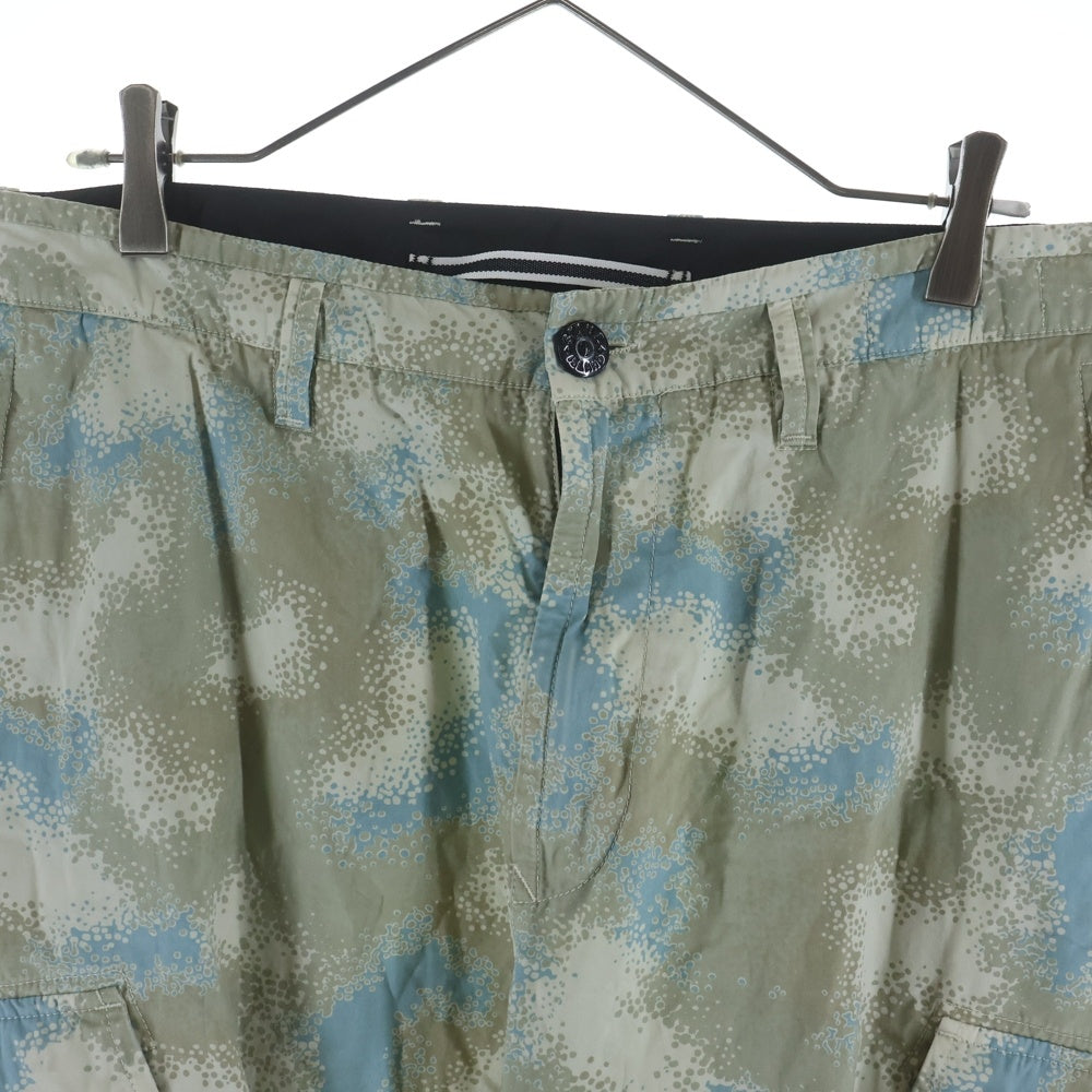 STONE ISLAND(ストーンアイランド) CAMO DEVORE CARGO PANT 7213323EE ストレートパンツ グリーン
