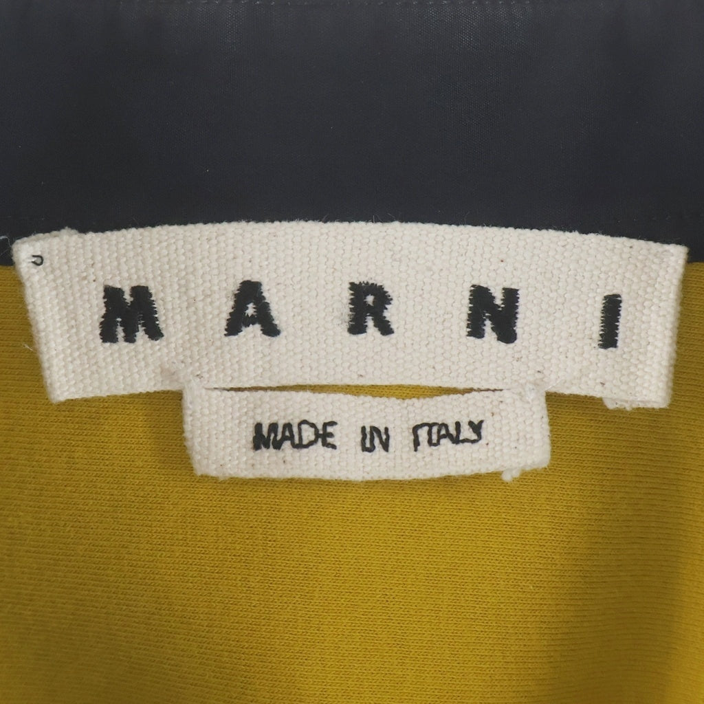 MARNI(マルニ) 20AW バイカラー長袖ボタンシャツ CUMU00128Q0 イエロー/ブラック