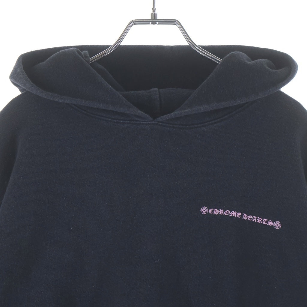 CHROME HEARTS(クロムハーツ) × MATTY BOY PULLOVER HOODIE ARCH アーチロゴTバープリントプルオーバースウェットパーカー ブラック/ピンク