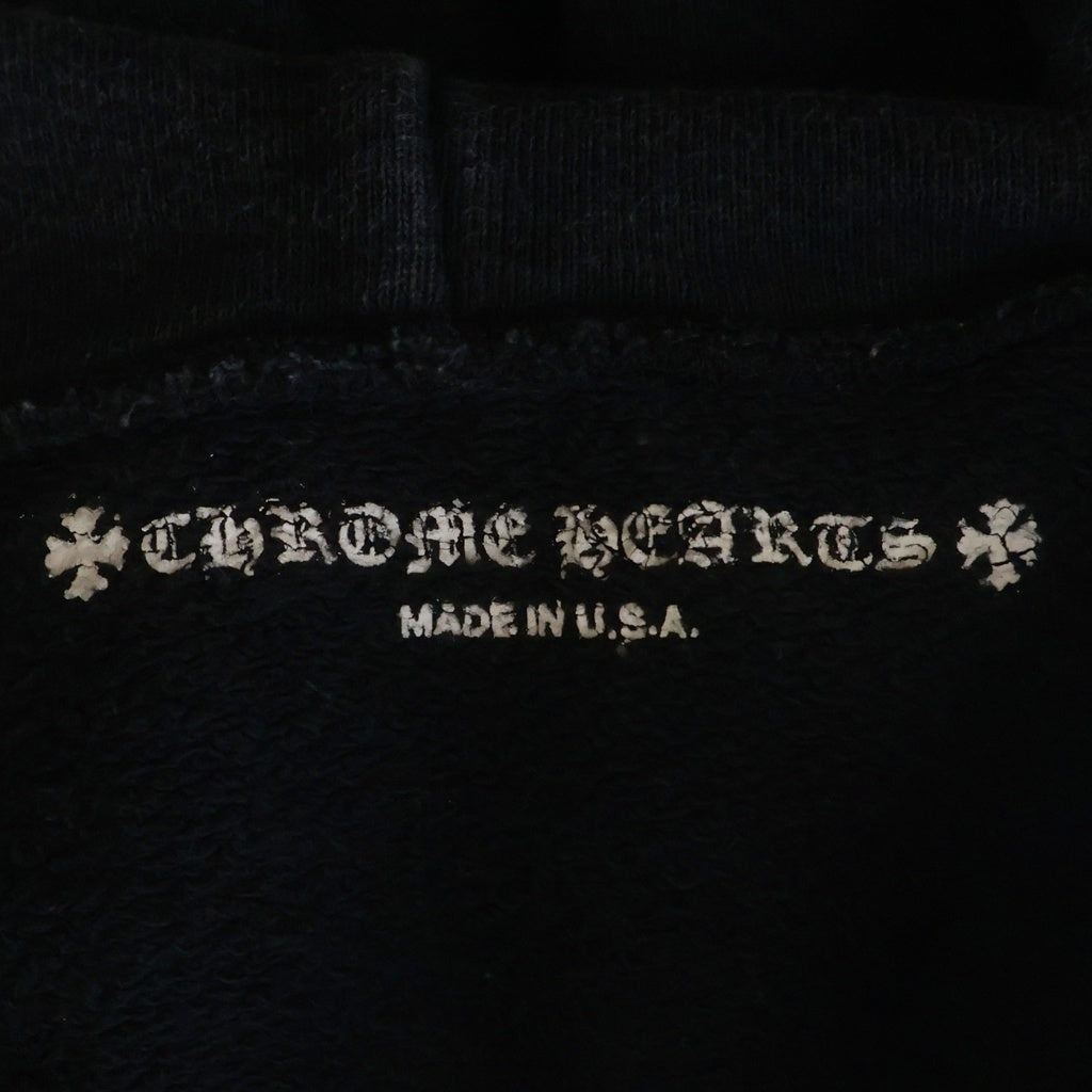 CHROME HEARTS(クロムハーツ) × MATTY BOY PULLOVER HOODIE ARCH アーチロゴTバープリントプルオーバースウェットパーカー ブラック/ピンク