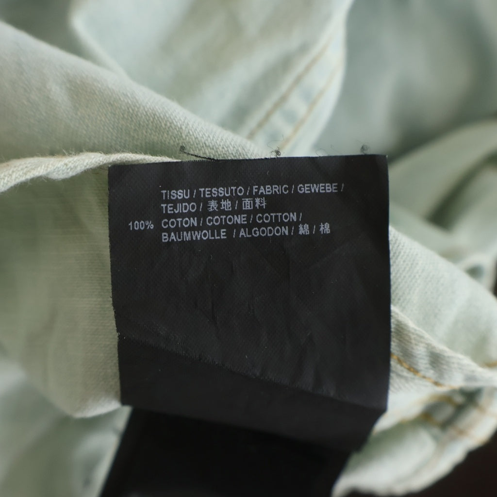 SAINT LAURENT PARIS(サンローランパリ) 15SS 襟フリル デニム 393702 ウエスタンシャツ インディゴ レディース