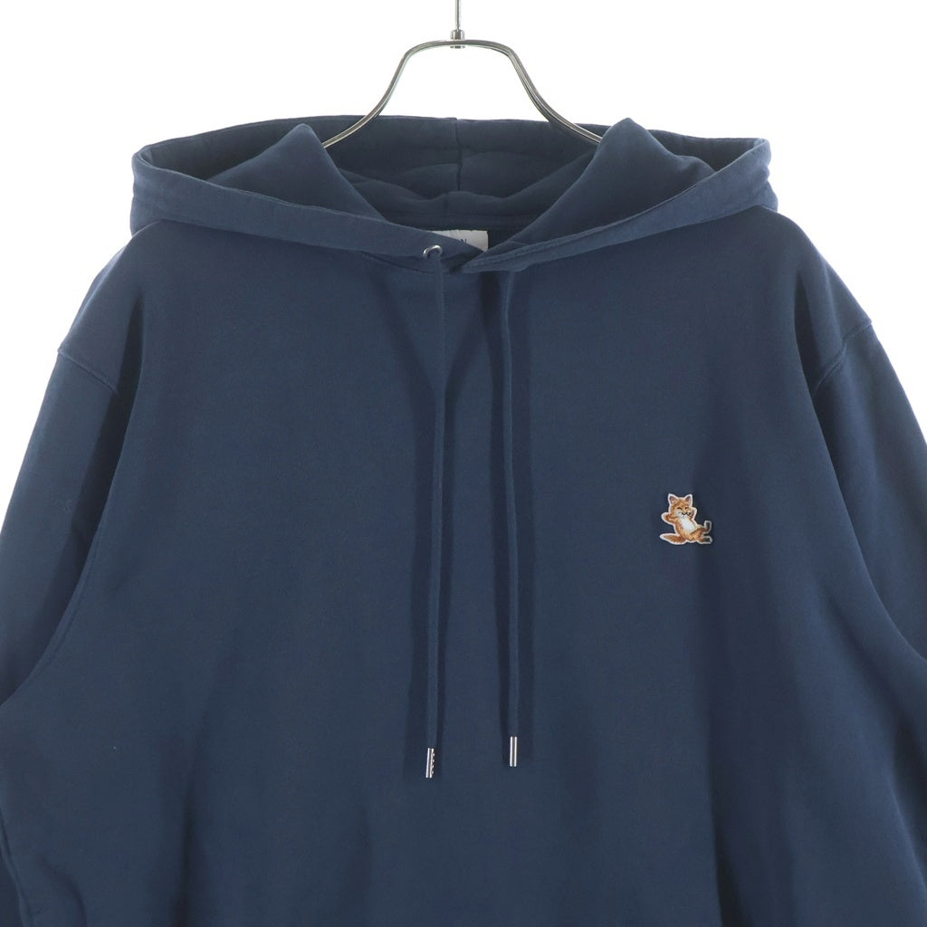 MAISON KITSUNE(メゾンキツネ) 24AW CHILLAX FOX チラックス フォックス レギュラースウェット プルオーバー フーディ LM00706KM0001 ネイビー