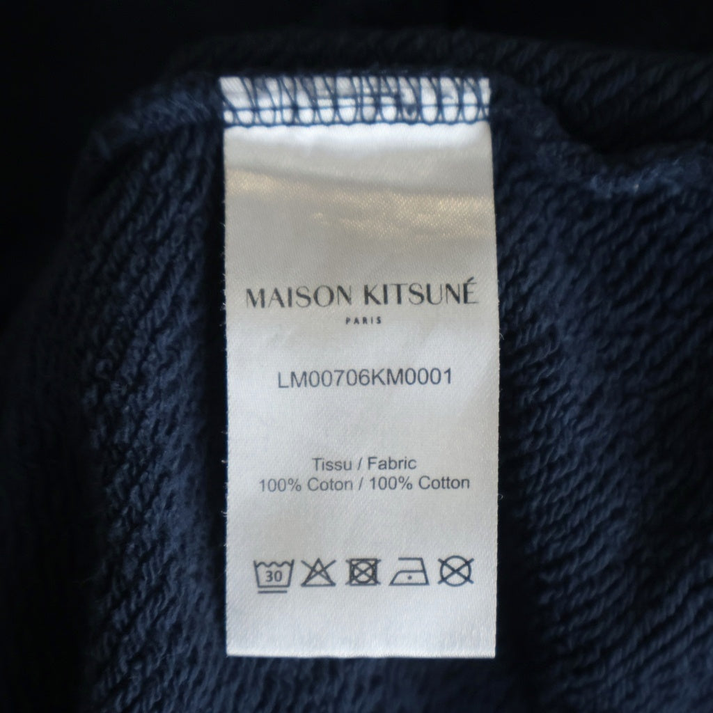 MAISON KITSUNE(メゾンキツネ) 24AW CHILLAX FOX チラックス フォックス レギュラースウェット プルオーバー フーディ LM00706KM0001 ネイビー
