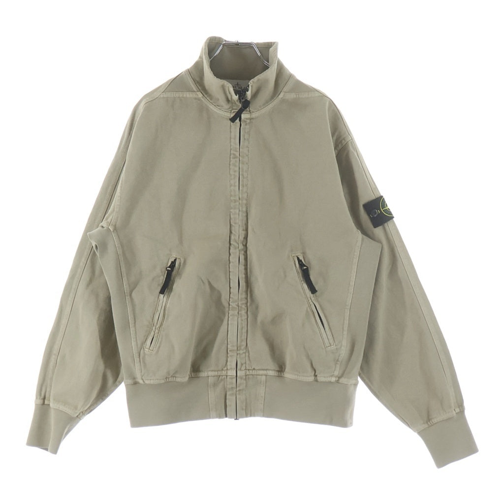 STONE ISLAND(ストーンアイランド) 25AW ZIP UP CARDIGAN ジップアップカーディガン ブルゾンジャケット 袖ロゴワッペン ベージュ K2S156100056S0184
