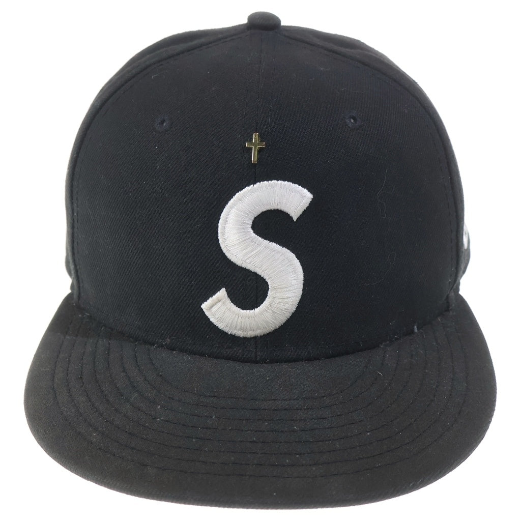 SUPREME(シュプリーム) 24SS ×New Era Gold Cross S Logo ゴールドクロス エスロゴ キャップ ブラック