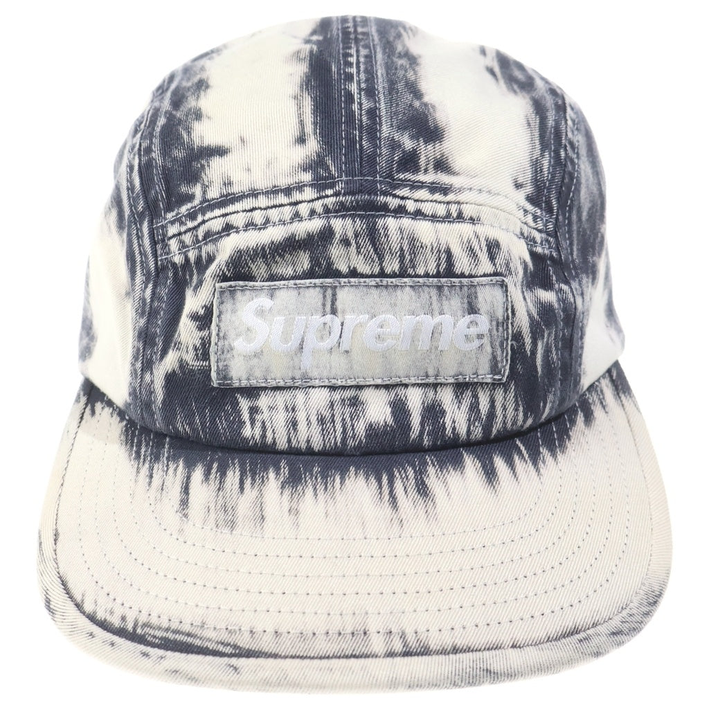 SUPREME(シュプリーム) 24SS Bleached Chino Camp Cap Black ブリーチ チノキャンプ キャップ ホワイト/ブラック
