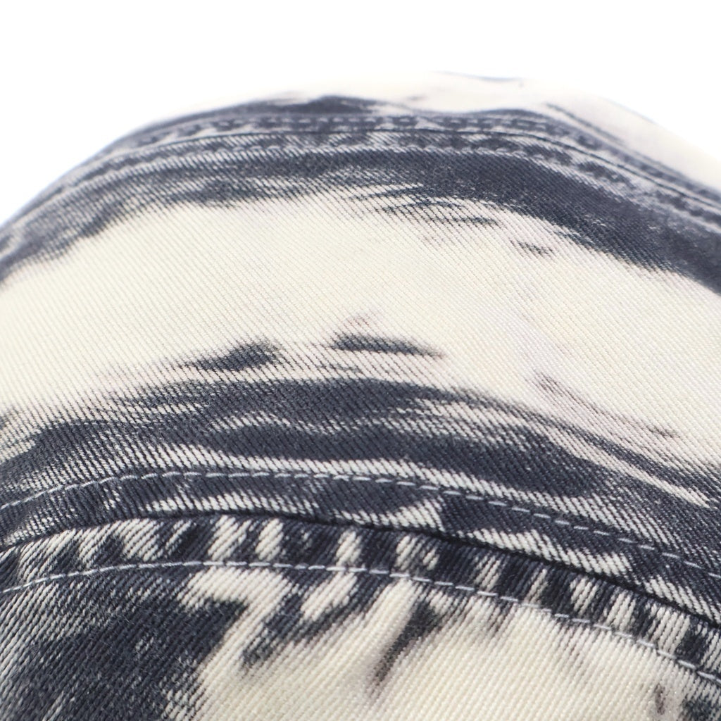 SUPREME(シュプリーム) 24SS Bleached Chino Camp Cap Black ブリーチ チノキャンプ キャップ ホワイト/ブラック
