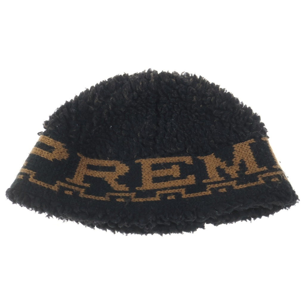 SUPREME(シュプリーム) 23AW Sherpa Logo Beanie シェルパ ロゴ ビーニー ブラック/ブラウン