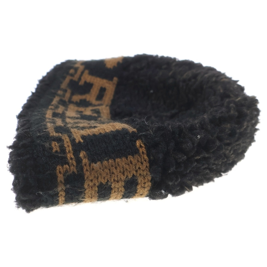 SUPREME(シュプリーム) 23AW Sherpa Logo Beanie シェルパ ロゴ ビーニー ブラック/ブラウン