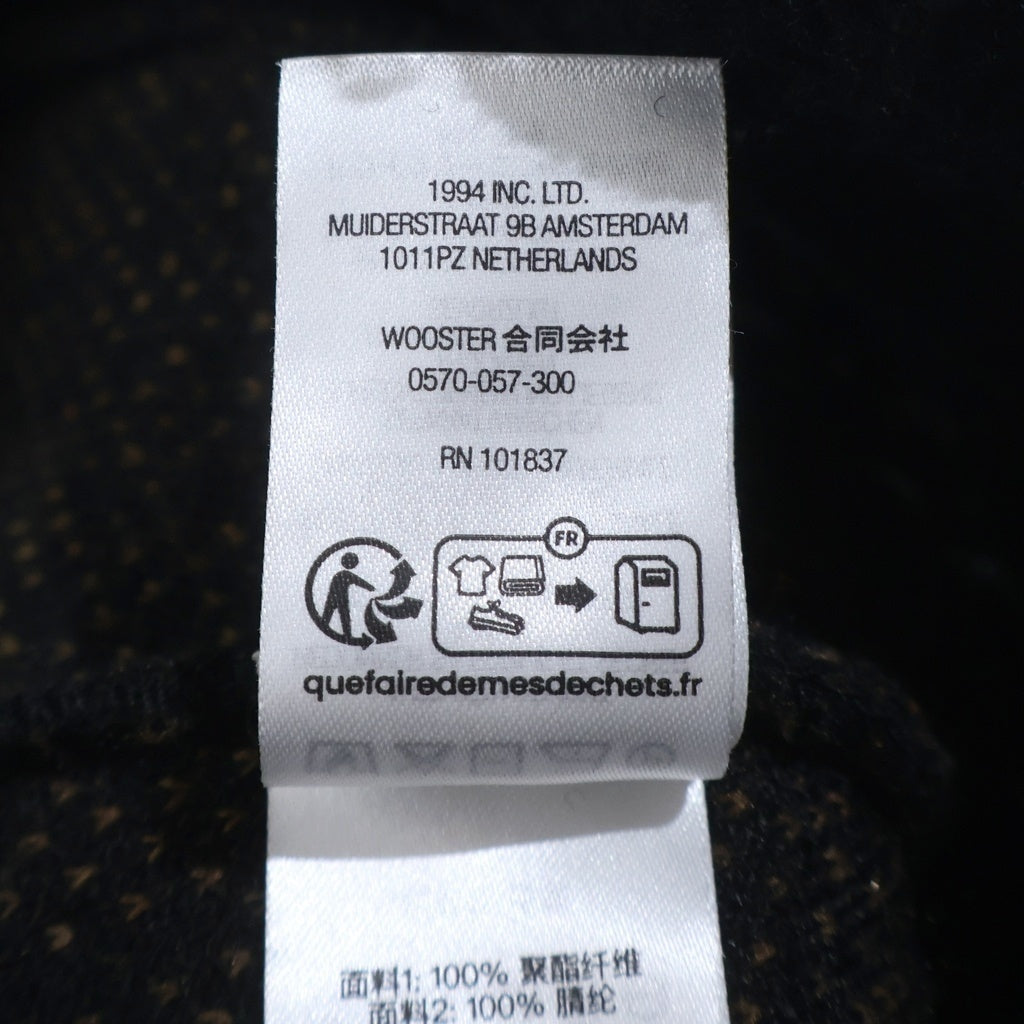 SUPREME(シュプリーム) 23AW Sherpa Logo Beanie シェルパ ロゴ ビーニー ブラック/ブラウン