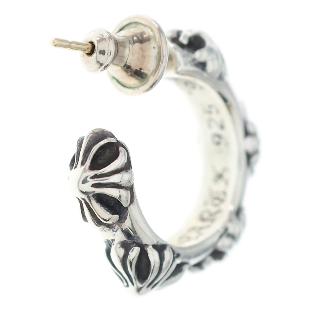 CHROME HEARTS(クロムハーツ) HOOP CROSS クロスバンド フープピアス シルバー BCA100