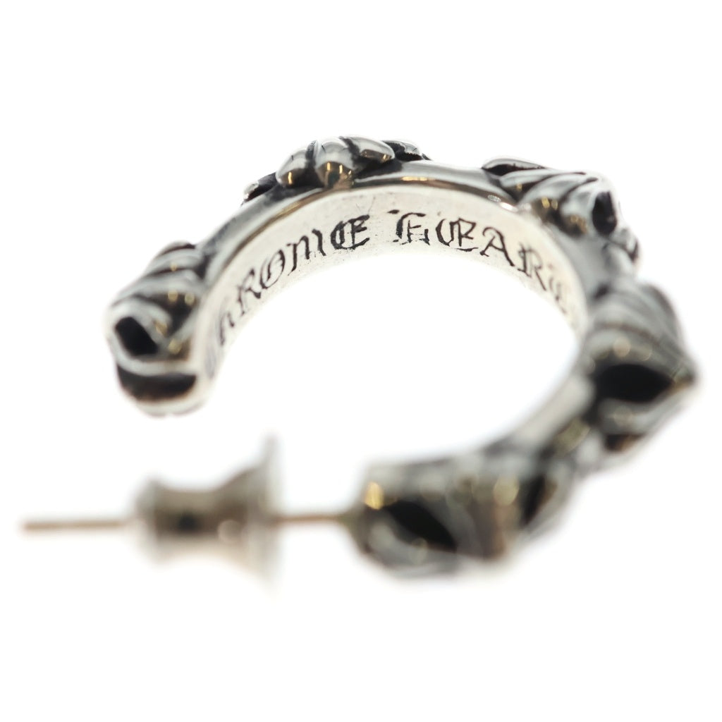 CHROME HEARTS(クロムハーツ) HOOP CROSS クロスバンド フープピアス シルバー BCA100
