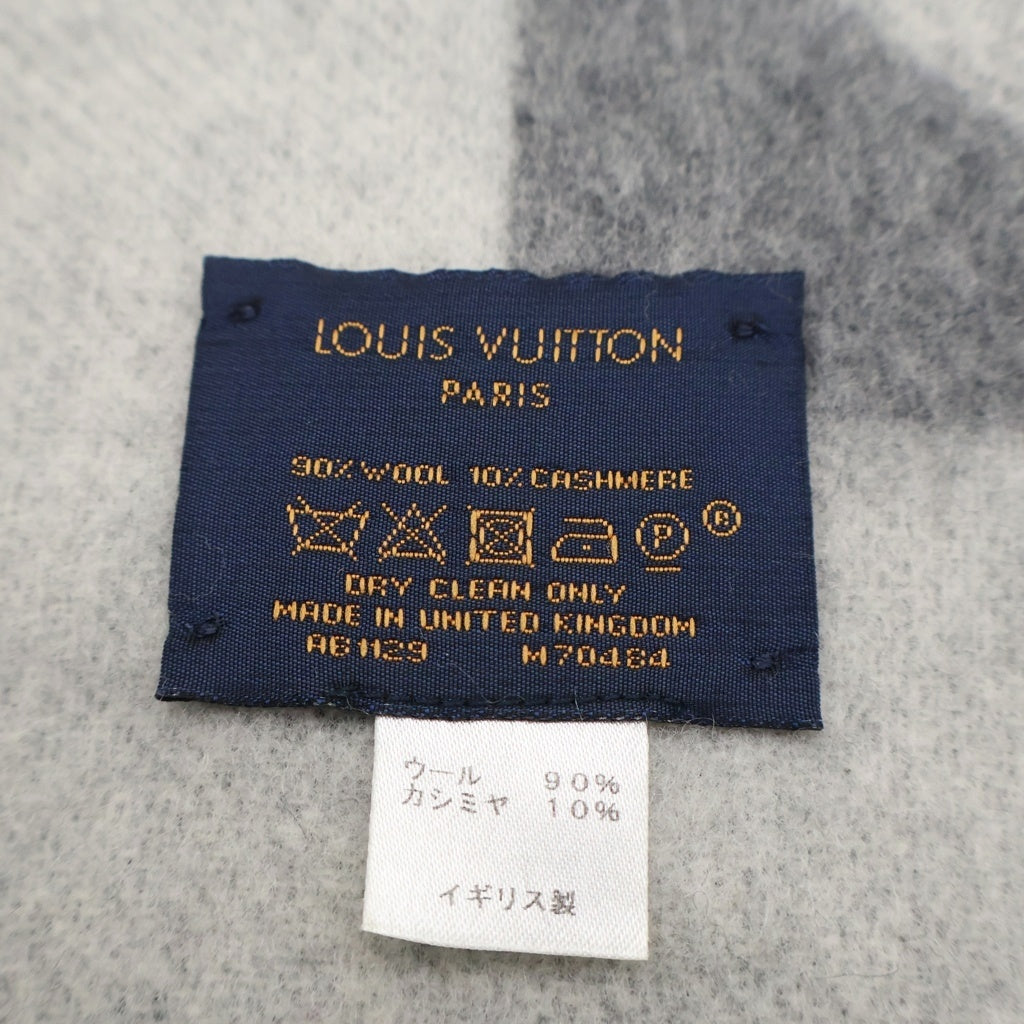 LOUIS VUITTON(ルイヴィトン) エシャルプ カーディフ マフラー M70484 グレー レディース