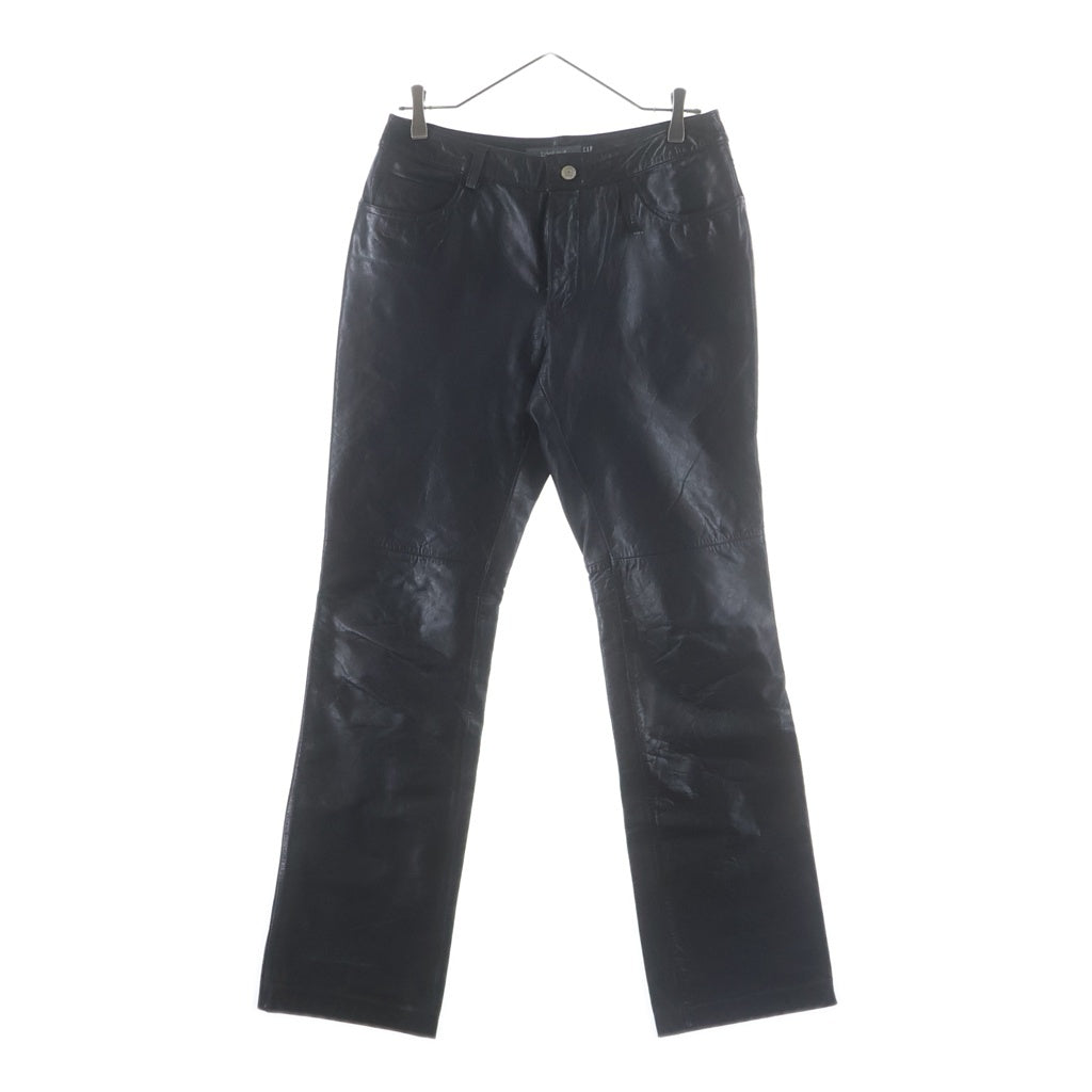 GAP(ギャップ) 00s 00AW BOOT CUT オールドギャップ フレア レザーパンツ ブラック