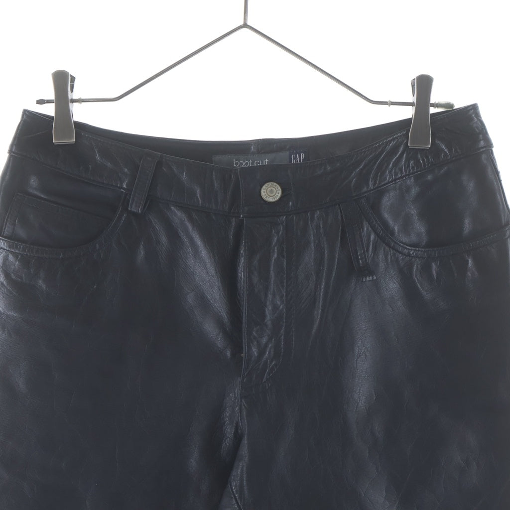 GAP(ギャップ) 00s 00AW BOOT CUT オールドギャップ フレア レザーパンツ ブラック