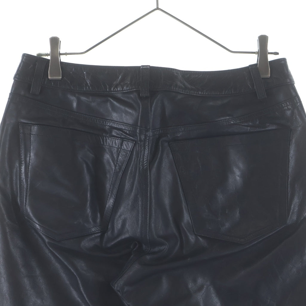 GAP(ギャップ) 00s 00AW BOOT CUT オールドギャップ フレア レザーパンツ ブラック