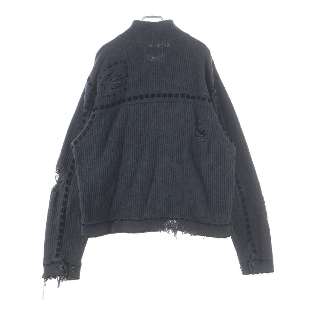 NEIGHBORHOOD(ネイバーフッド) 24AW PG1 SAVAGE KNIT PD-242-NH-KN-011 ニットシャツ グレー