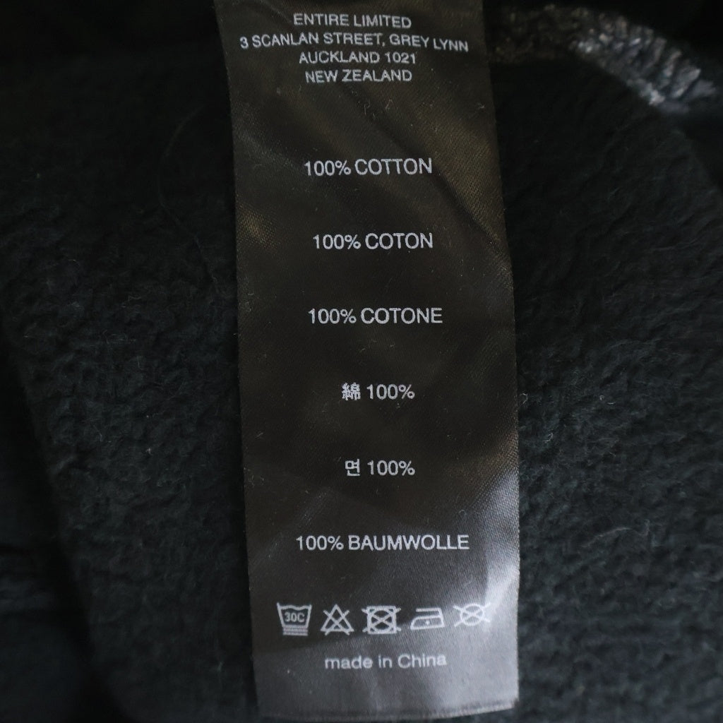 entire studios(エンタイア スタジオ) FULL SWEATPANT フルスウェットパンツ ES2489 スウェットパンツ ブラック