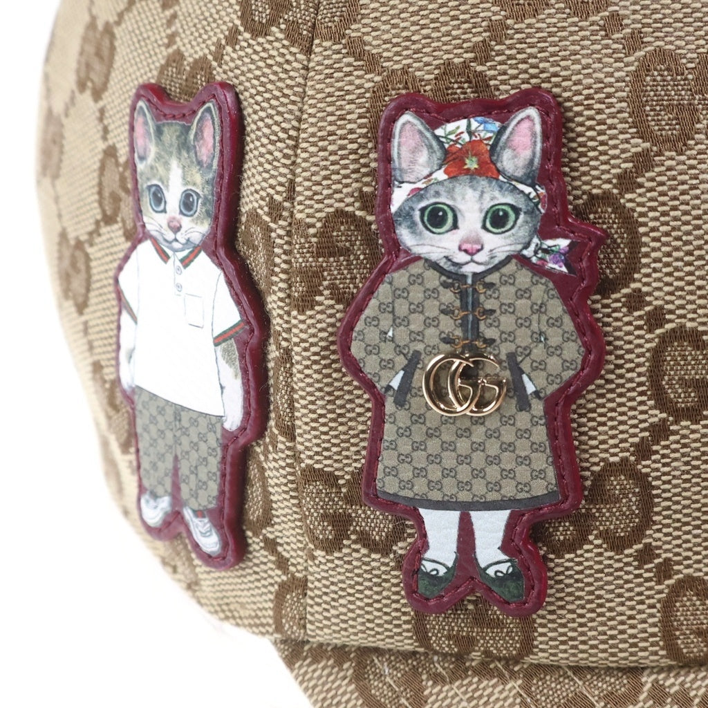 GUCCI(グッチ) ×HIGUCHI YUKO ヒグチユウコ GGキャンバス キャップ ベージュ