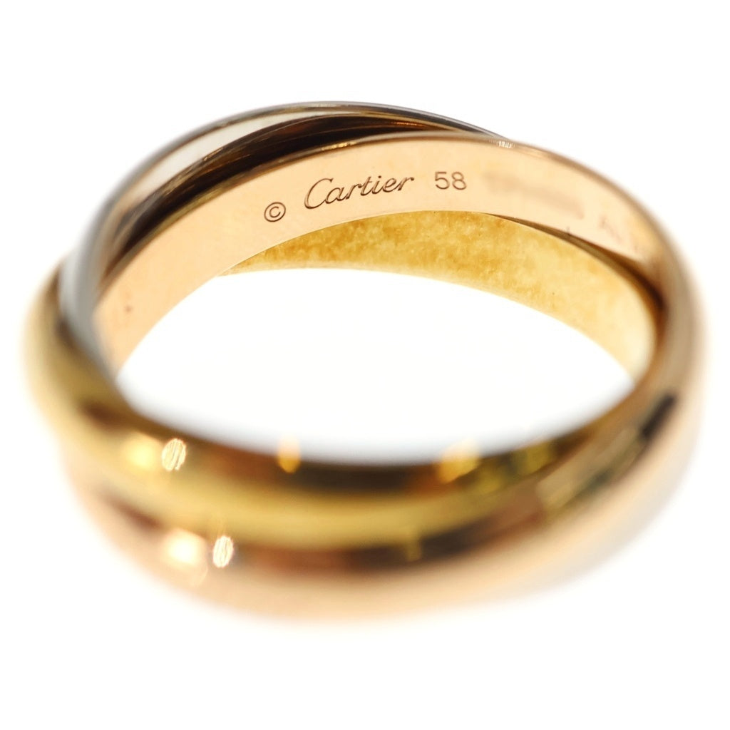 Cartier(カルティエ) K18YG/WG/PG Ring トリニティリング 58 ゴールド