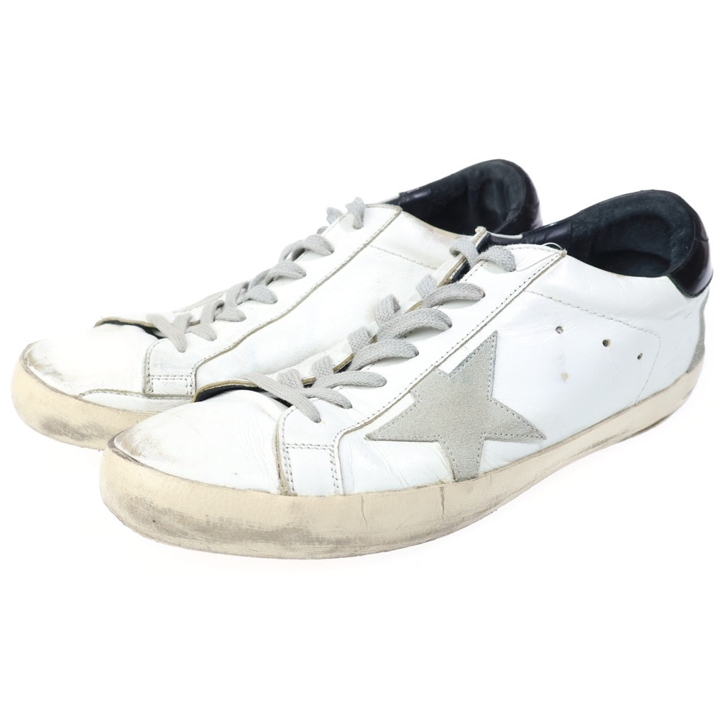 GOLDEN GOOSE DELUXE BRAND(ゴールデングースデラックスブランド) スーパースター ロートップスニーカー ダメージ加工 ローカットシューズ ホワイト