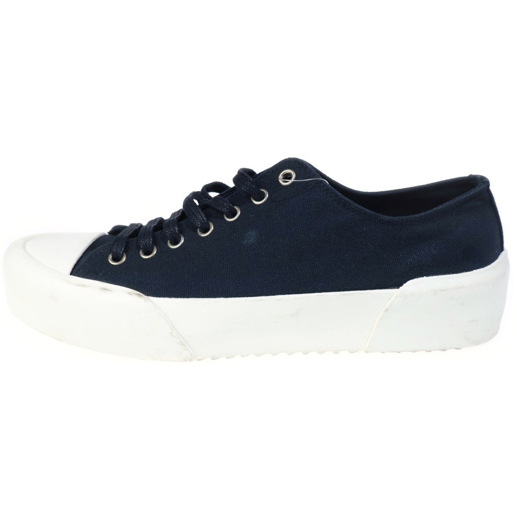 JIL SANDER(ジルサンダー) LOE TOP CANVAS SNEAKER ロートップキャンバス ローカットスニーカー ブラック/ホワイト
