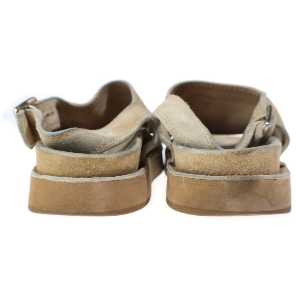 JIL SANDER(ジルサンダー) スウェードレザー バックルサンダル ベージュ JI36520A