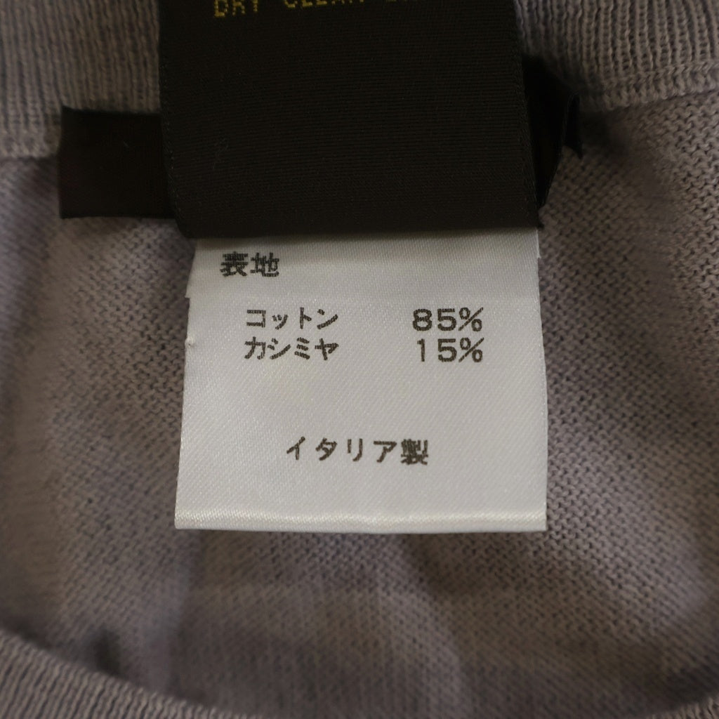 LOUIS VUITTON(ルイヴィトン) ハイゲージ コットンカシミア クルーネックニット グレー
