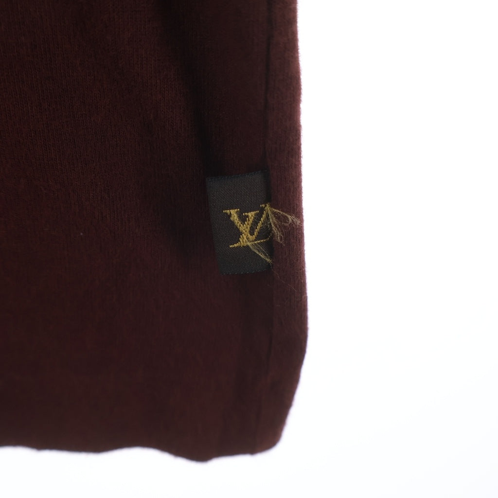 LOUIS VUITTON(ルイヴィトン) ロゴピスネーム クルーネックTシャツ ボルドー