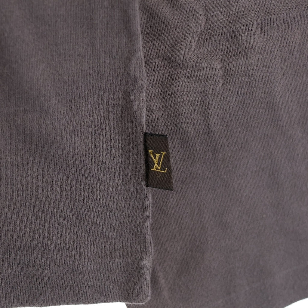LOUIS VUITTON(ルイヴィトン) ヘンリーネック 10ボタン ロゴピスネーム ロングスリーブカットソー ブラウン
