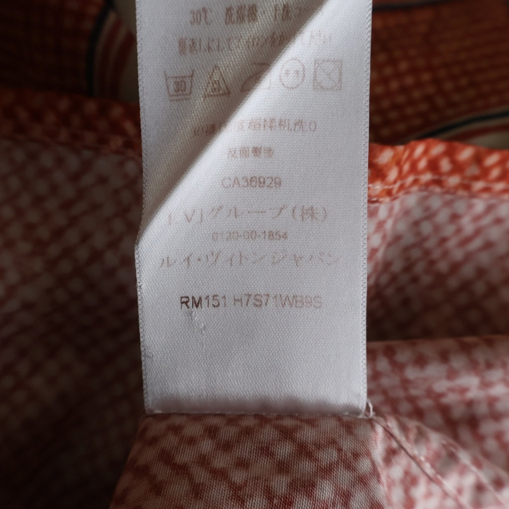 LOUIS VUITTON(ルイヴィトン) カラコラム 柄ボーダー RM151 H7S71WB9S ショートスリーブシャツ レッド 総柄