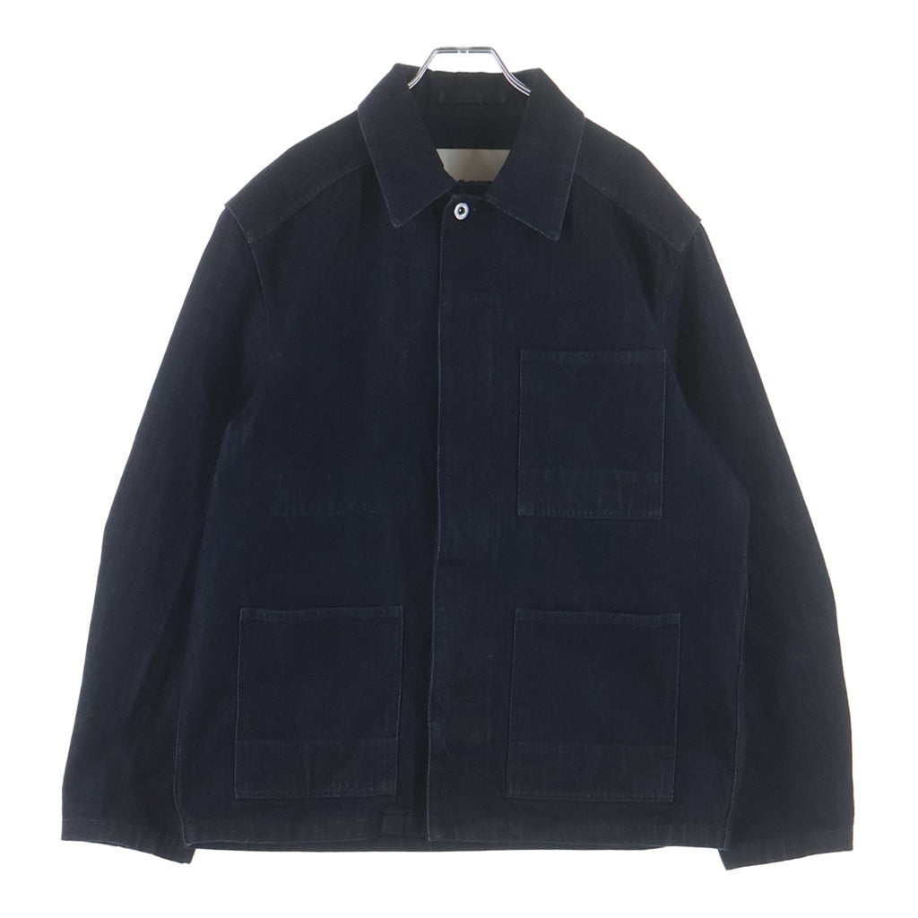 JIL SANDER(ジルサンダー) 26SS BLOUSON 132 GW リラックスフィット ボクシーシェイプ J22SW0089 デニムカバーオール ネイビー