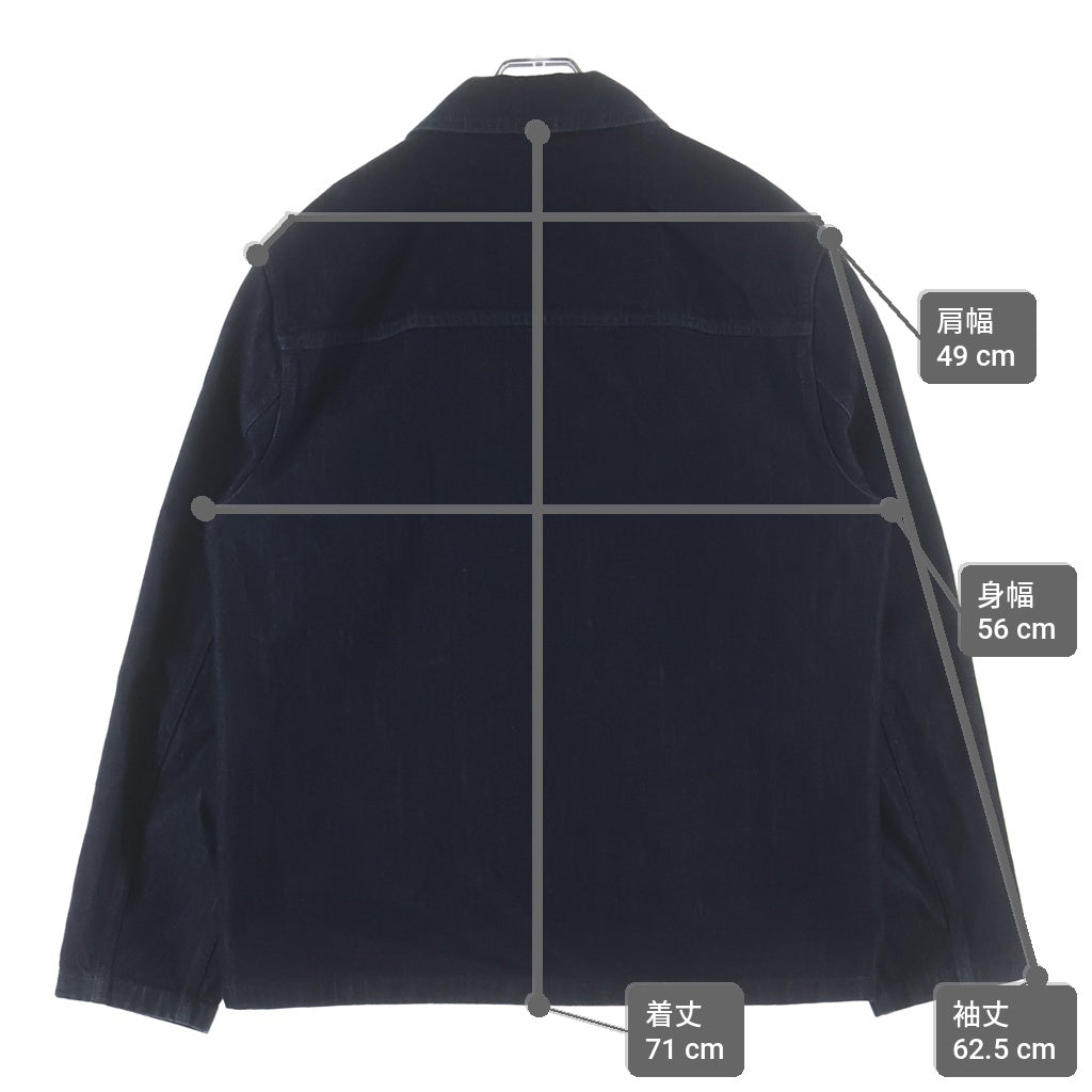 JIL SANDER(ジルサンダー) 26SS BLOUSON 132 GW リラックスフィット ボクシーシェイプ J22SW0089 デニムカバーオール ネイビー