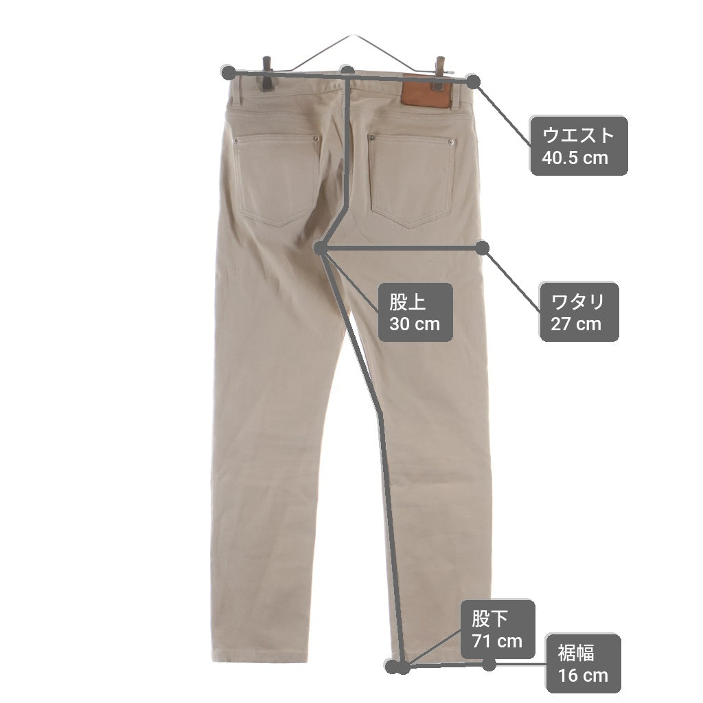 LOUIS VUITTON(ルイヴィトン) LVモノグラム パッチ デニム パンツ ベージュ HGD70WGUS