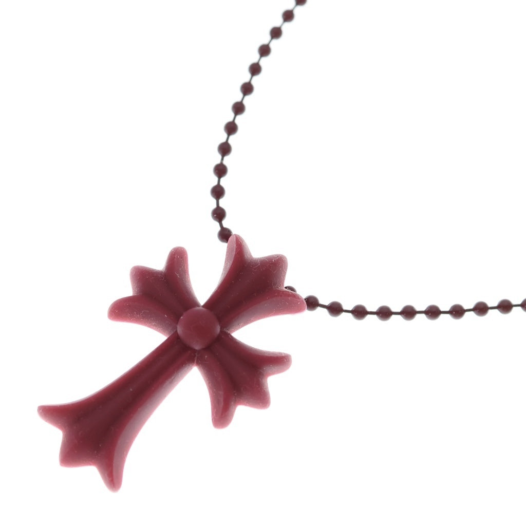 CHROME HEARTS(クロムハーツ) RUBBER CH CRS SML スモールCHクロス ラバーネックレス シリコン ボルドー BCA306