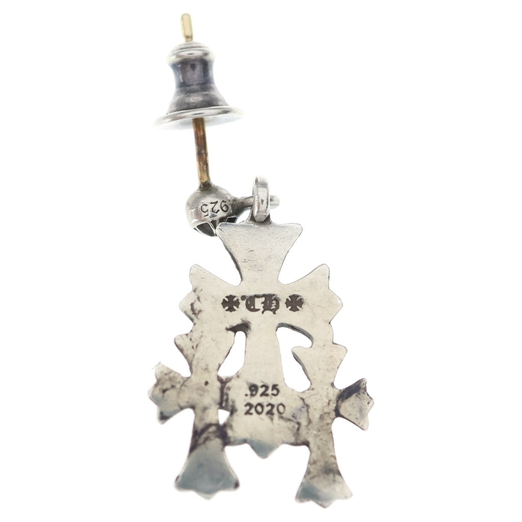 CHROME HEARTS(クロムハーツ) 3CH CROSS DROP トリプルクロス 3クロス ドロップピアス シルバー BCA089