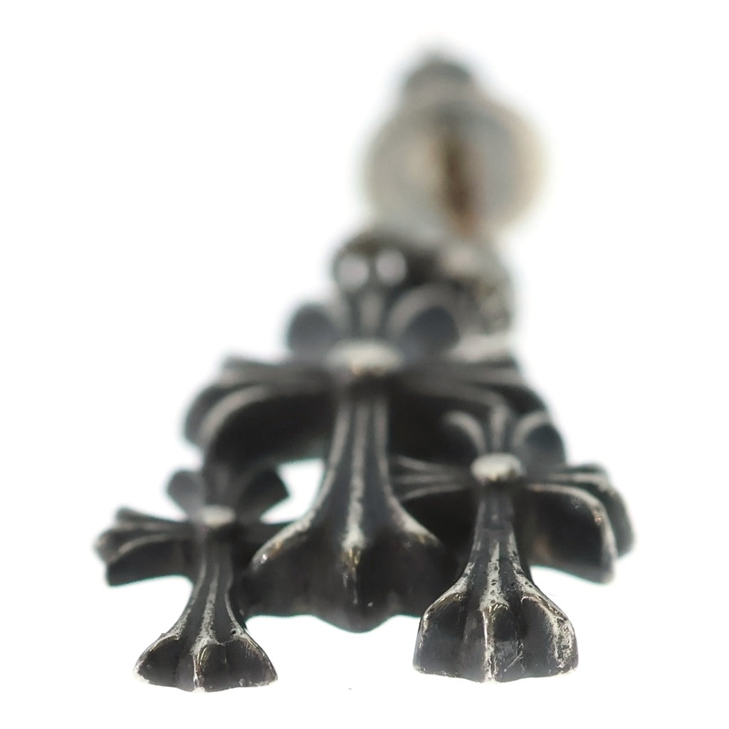 CHROME HEARTS(クロムハーツ) 3CH CROSS DROP トリプルクロス 3クロス ドロップピアス シルバー BCA089