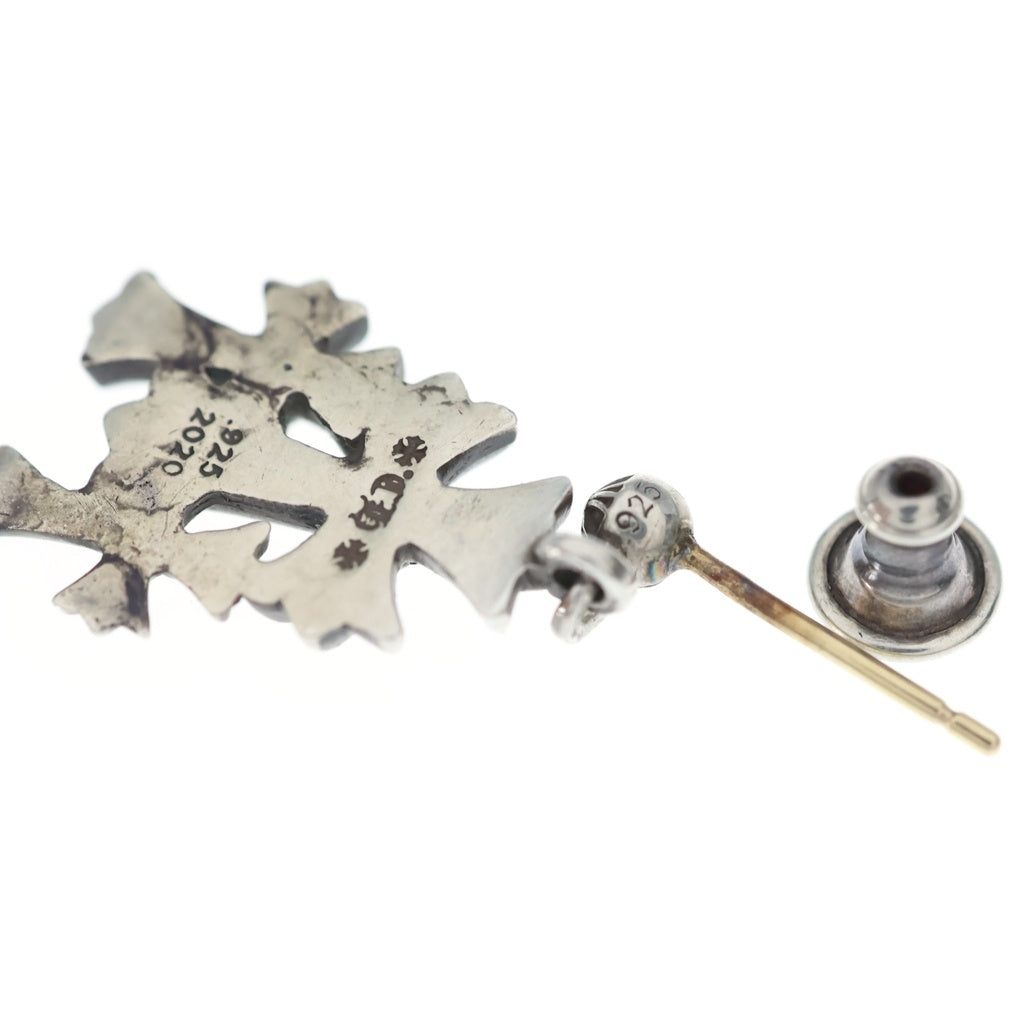 CHROME HEARTS(クロムハーツ) 3CH CROSS DROP トリプルクロス 3クロス ドロップピアス シルバー BCA089