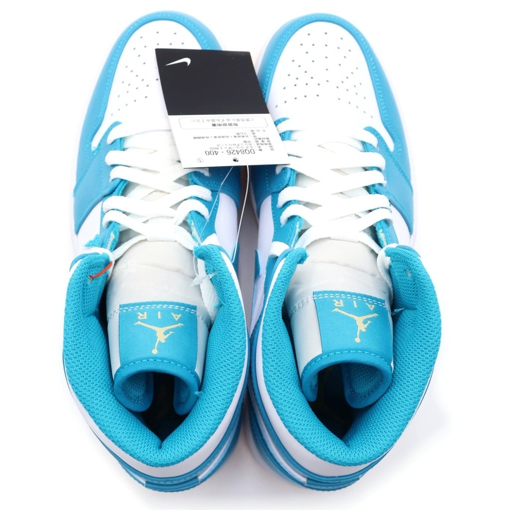 NIKE(ナイキ) AIR JORDAN 1 MIDD AQUATONE DQ8426-400 エアジョーダン1 ミッド アクアトーン ホワイト/ブルー 26cm/US8