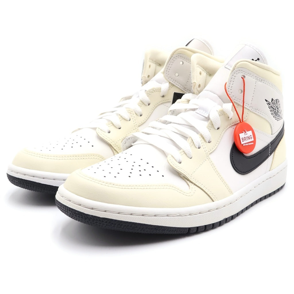 NIKE(ナイキ) Air Jordan 1 Mid Coconut Milk エアジョーダン1 ミッド ココナッツミルク ハイカットスニーカー 27cm/US10 クリーム