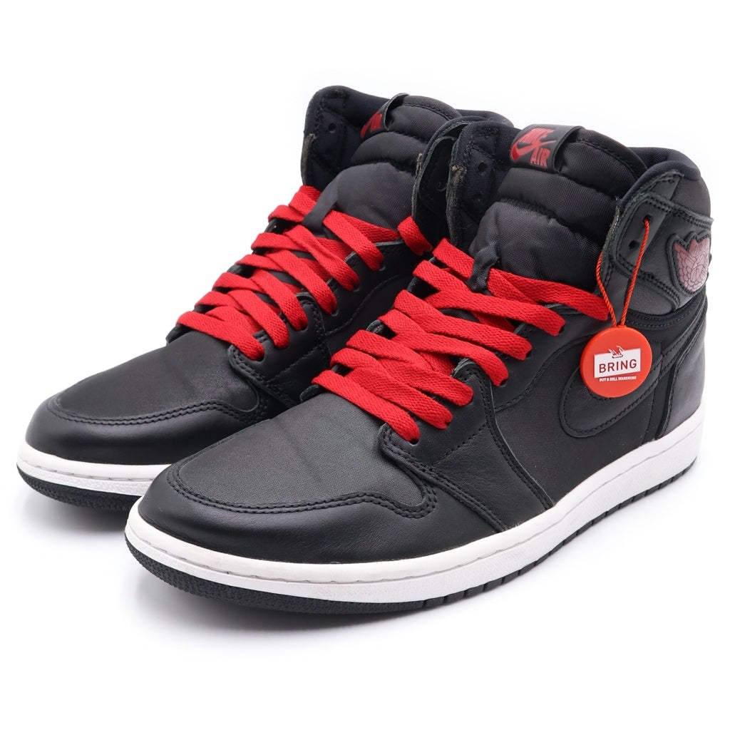 NIKE(ナイキ) AIR JORDAN 1 RETRO HIGH OG BLACK GYM RED 555088-060 エアジョーダン1 レトロ ハイカットスニーカー US10/28.0cm ブラック