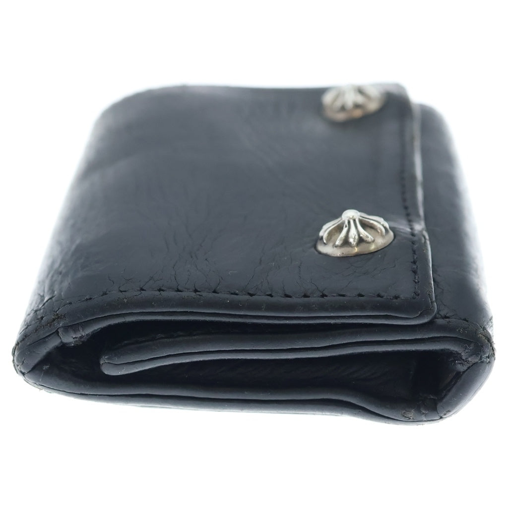 CHROME HEARTS(クロムハーツ) 3FOLD 3フォールド クロスボール レザーウォレット 財布 ブラック