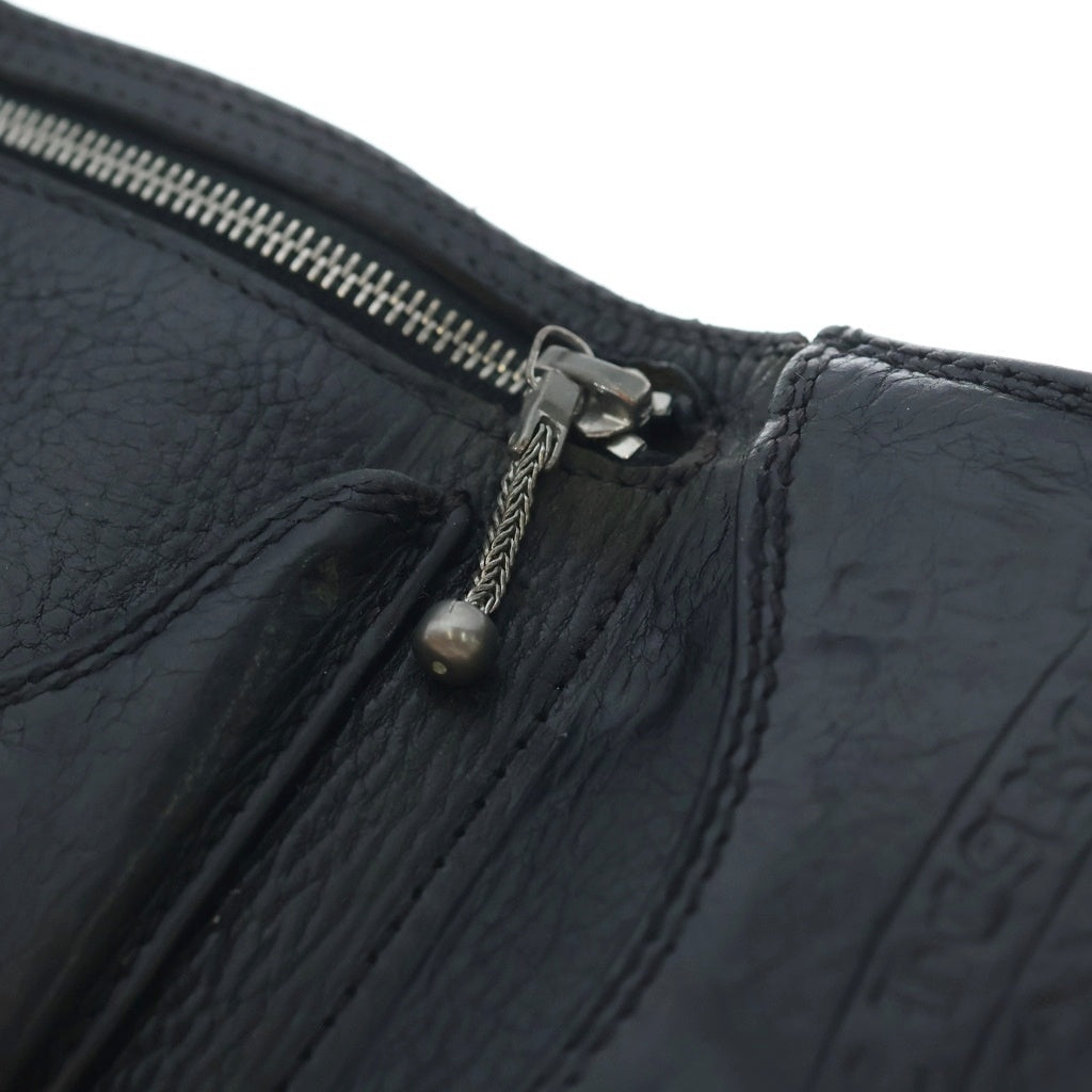 CHROME HEARTS(クロムハーツ) 3FOLD 3フォールド クロスボール レザーウォレット 財布 ブラック