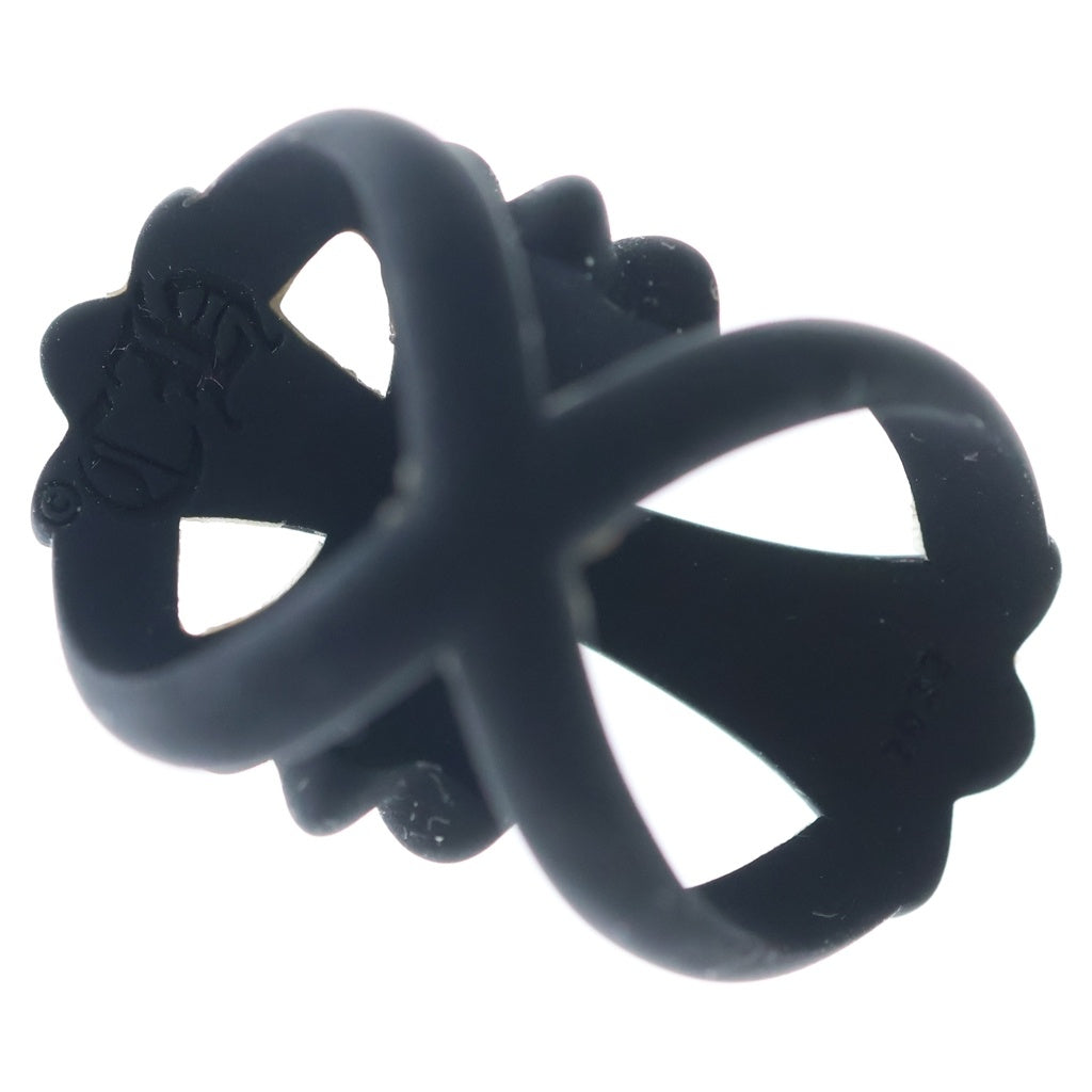 CHROME HEARTS(クロムハーツ) INFINITY CH CRS PLSTC インフィニティ CHクロス ラバーリング ブラック レディース