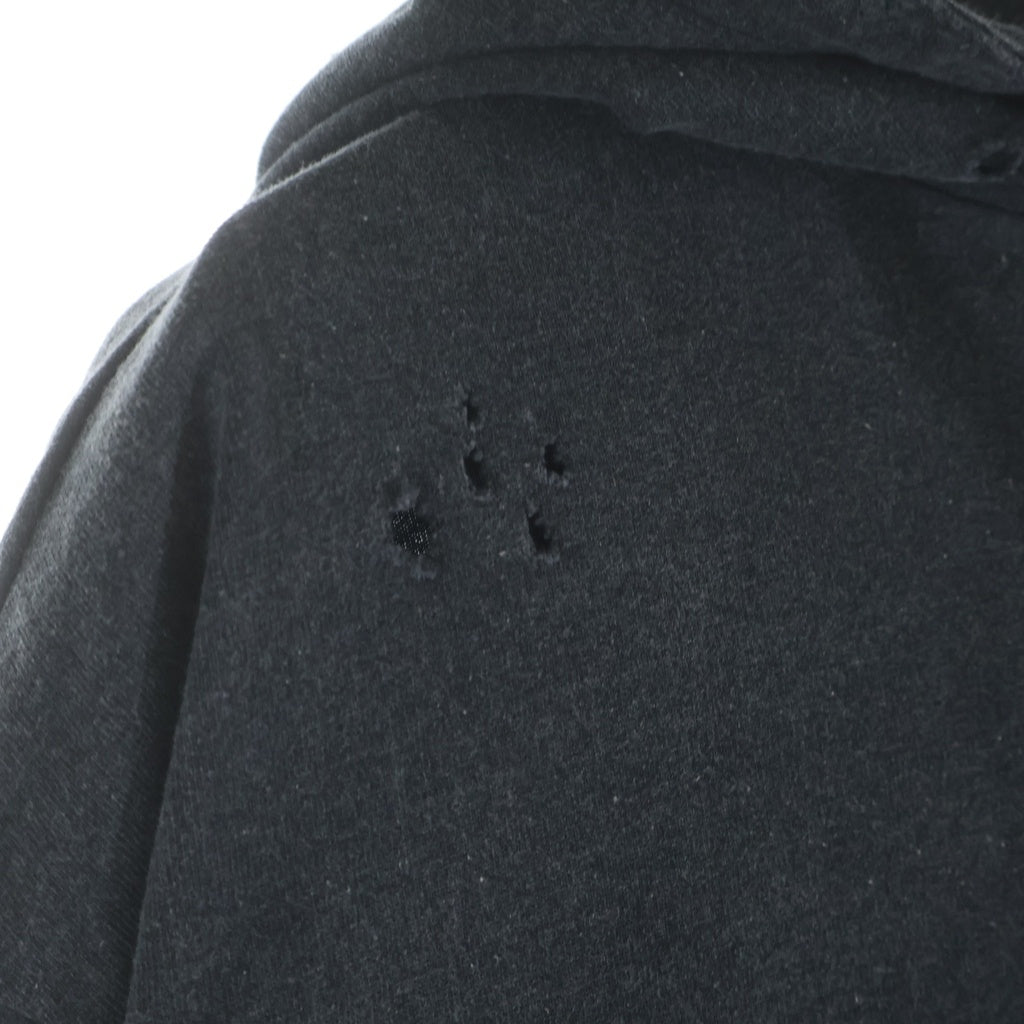 HOLIDAY(ホリデイ) SUPER FINE DRY DAMAGE L/S HOODED DRESS スーパーファイン ワンピース グレー