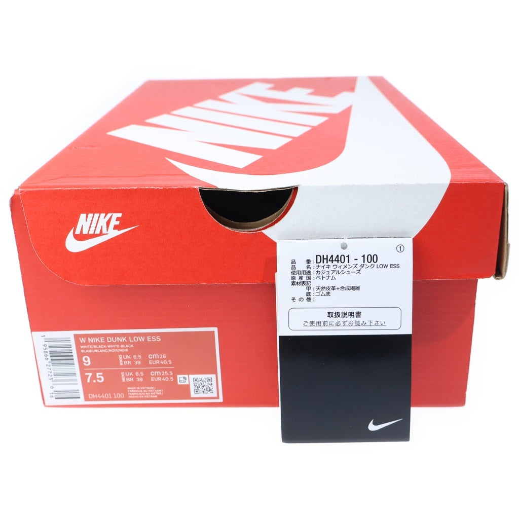 NIKE(ナイキ) WMNS DUNK LOW BLACK PAISLEY ウィメンズ ダンク ロー ブラックペイズリー ローカットスニーカー ブラック/ホワイト US9/26cm DH4401-100