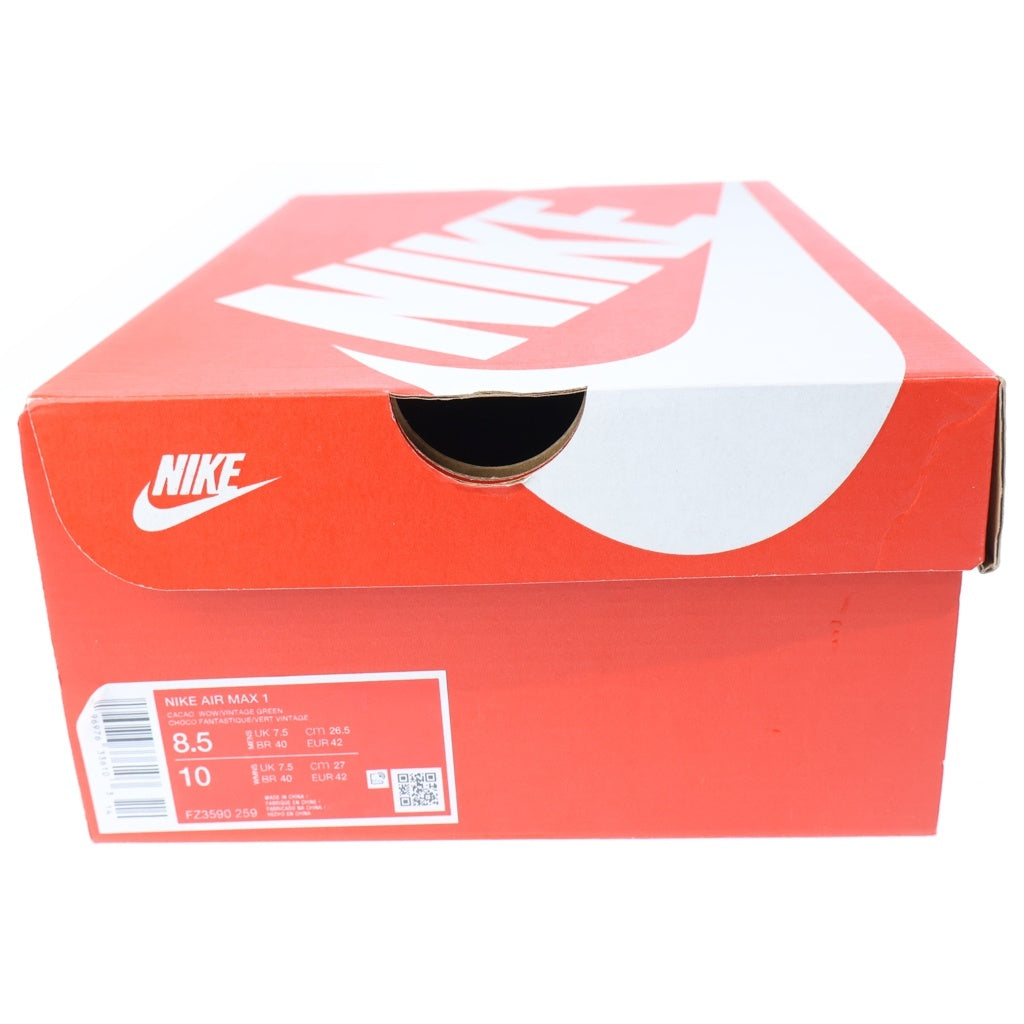 NIKE(ナイキ) Air Max 1 Beef & Broccoli エアマックス1 ビーフ & ブロッコリー FZ3590-259 US8.5/26.5cm ローカットスニーカー ブラウン