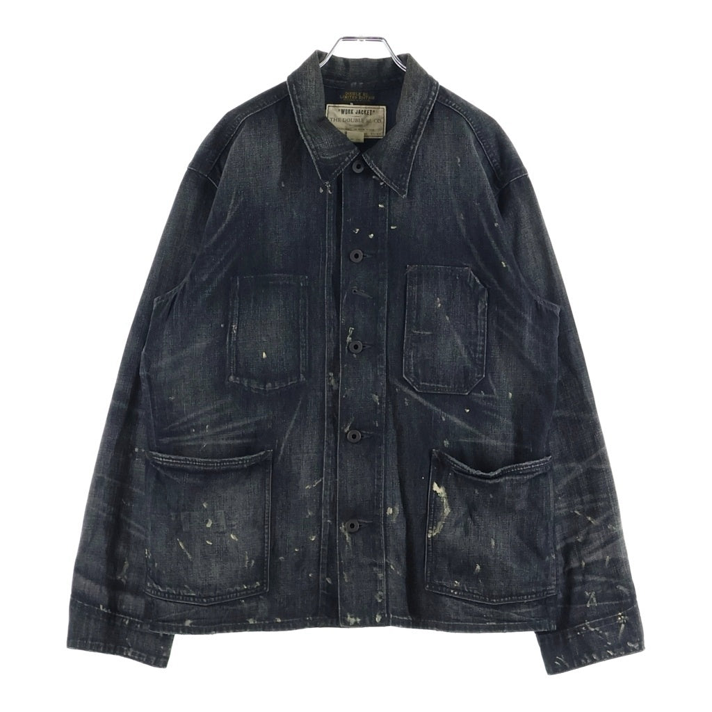 RRL(ダブルアールエル) LIMITED EDITION 200着限定 CHORE JACKET ペンキ加工 カバーオール ブラック