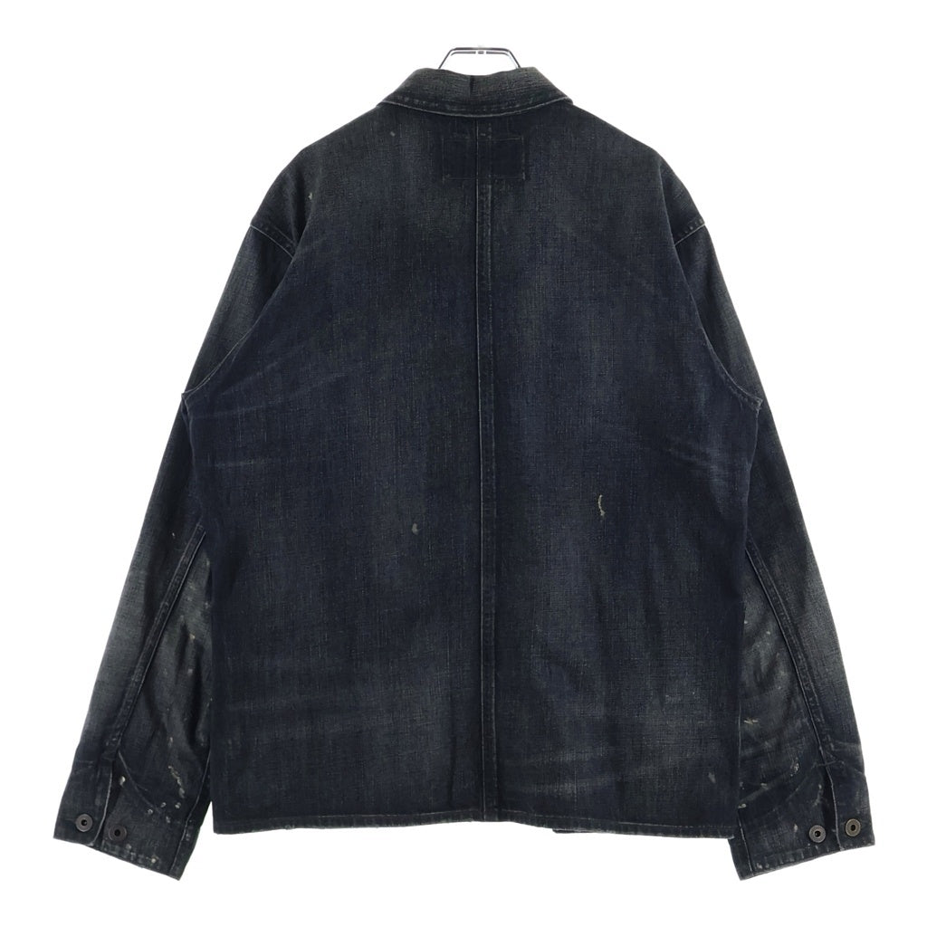 RRL(ダブルアールエル) LIMITED EDITION 200着限定 CHORE JACKET ペンキ加工 カバーオール ブラック